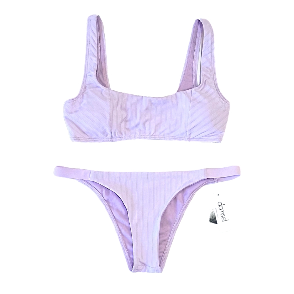 New Damsel Lavender 2 Piece Bikini Swimsuit